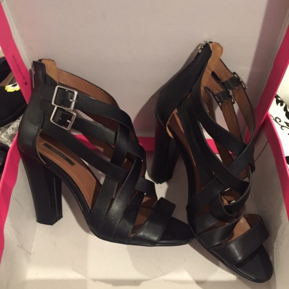 Strappy Black F21 Heels